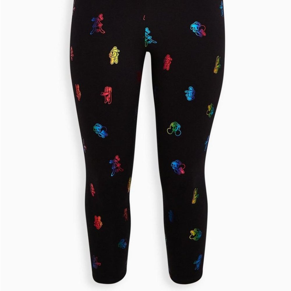 Torrid Disney Mickey & Friends Rainbow Leggings-Size 4X